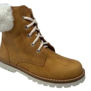 Botín Pelo Blanco Cordón/Cremallera