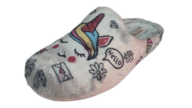 Zapatilla Abierta Unicornio