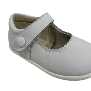 Mercedes Respetuoso Suela Blanca Botón