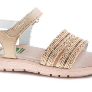 Sandalia Rafia/Oro Pablosky
