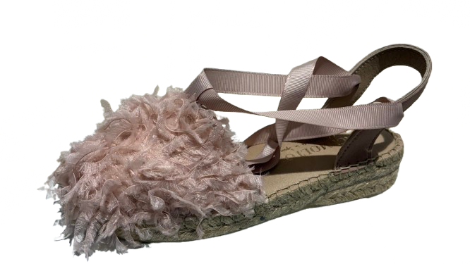 Alpargata Cuña Plumas