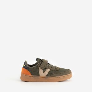 Deportiva Gomas/Velcro Detalle Naranja Victoria